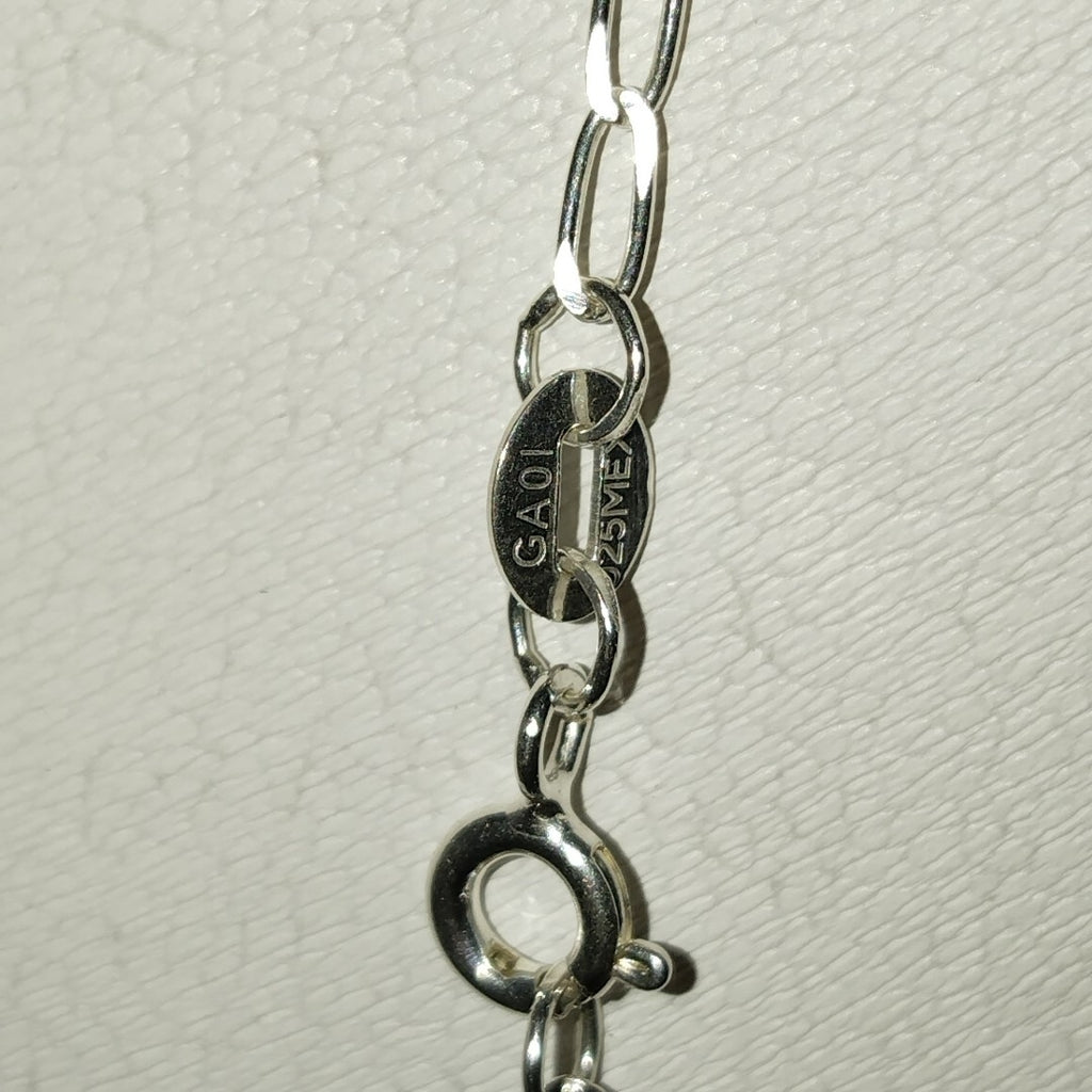CADENA TEJIDO ESLABONES PLATA .925 55 CM 2.7 GR (NUEVO)