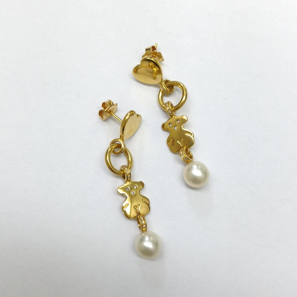 ARETES PAR ORO 18 K 8.8 GRMS (SEMINUEVO)