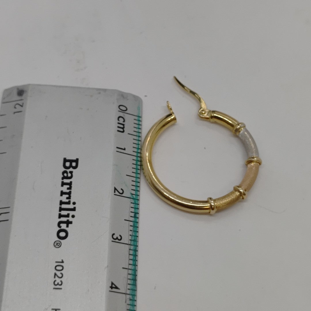 ARRACADAS PAR ORO COMBINADO 10 K 1.9 GRMS (SEMINUEVO)