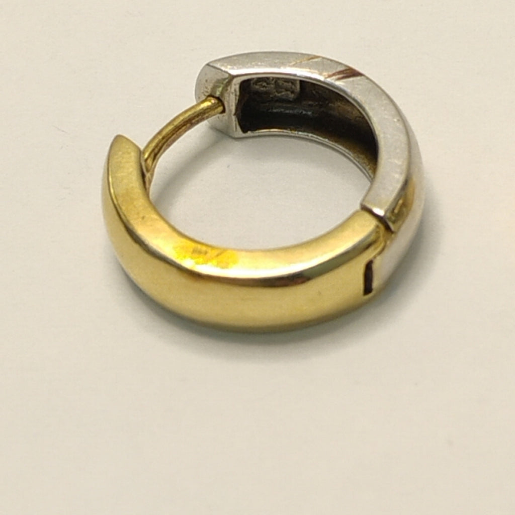 ARRACADAS PAR ORO, ORO BLANCO 14 K 2.7 GRMS (SEMINUEVO)