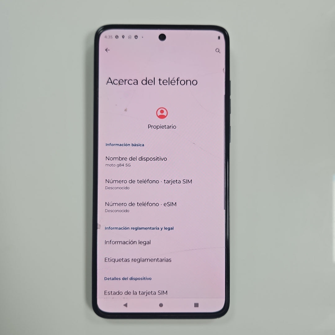 CELULAR MOTOROLA MOTO G84 XT2347-1 (2023) 256 GB 8 GB RAM (SEMINUEVO)