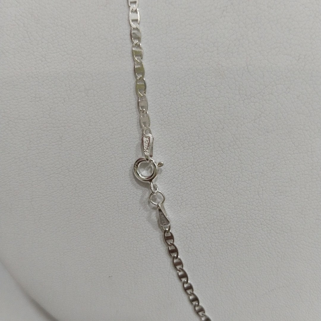 CADENA TEJIDO ESPEJO PLATA .925 55 CM 3.7 GR (NUEVO)