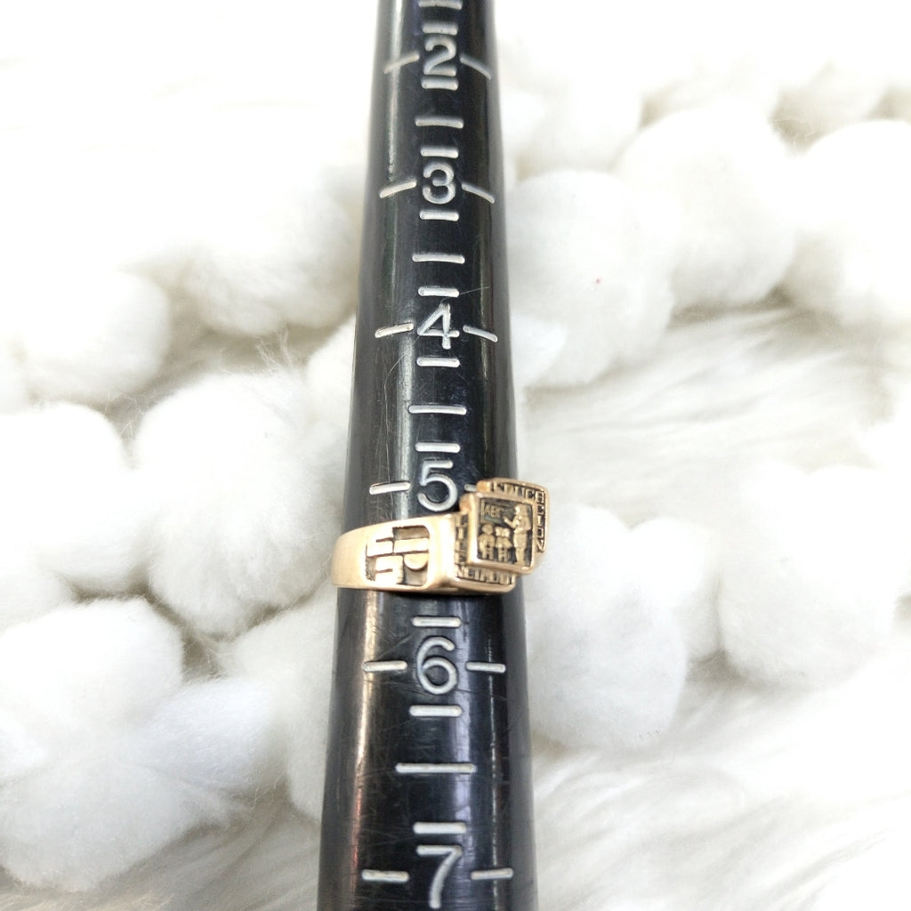 ANILLO CONMEMORATIVO ORO 14 K 5.8 GRMS (SEMINUEVO)