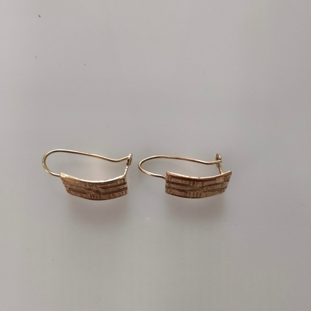 ARETES PAR ORO,RODIADO 10 K 1,70 GRMS (SEMINUEVO)