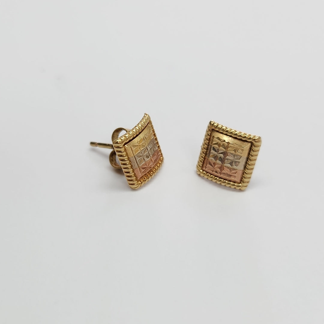 BROQUELES PAR ORO 14 K 1,90 GRMS (SEMINUEVO)