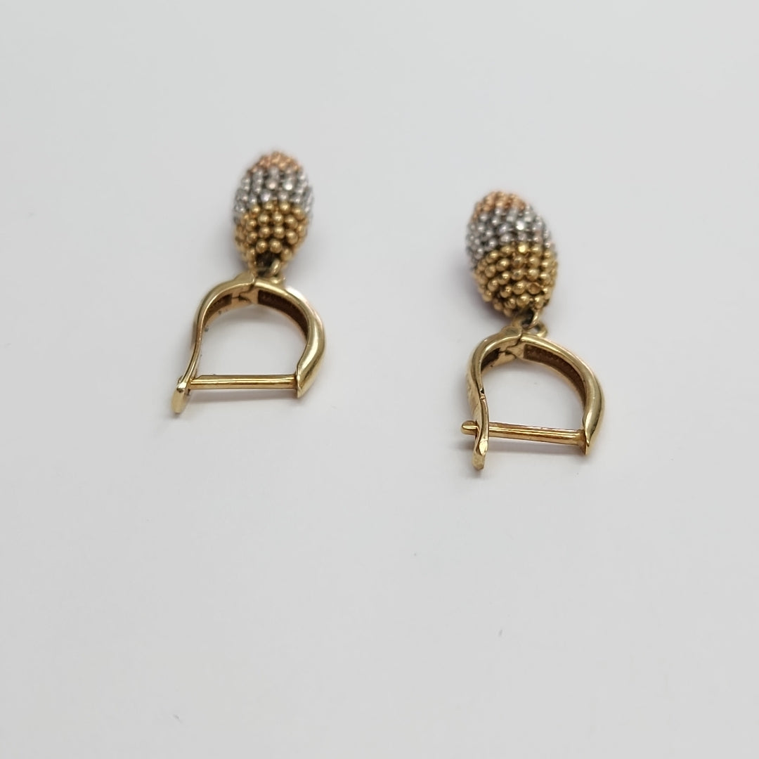 ARETES PAR ORO 14 K 3,60 GRMS (SEMINUEVO)