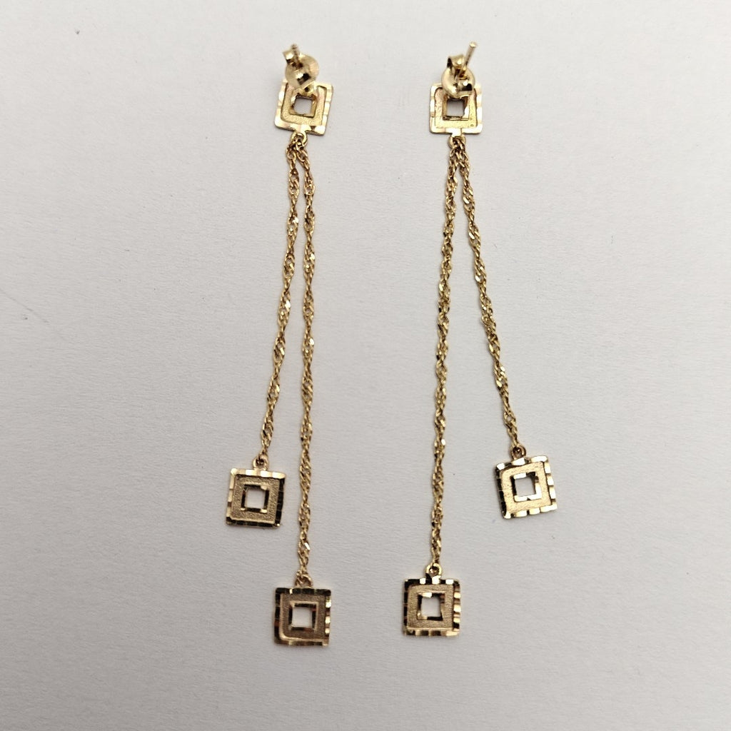 BROQUELES PAR ORO 14 K 1,90 GRMS (SEMINUEVO)