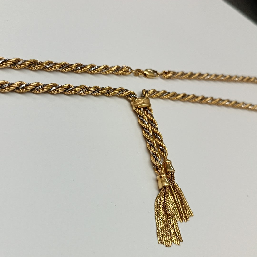 GARGANTILLA ORO,ORO BLANCO 16K 26,70 GRMS (SEMINUEVO)