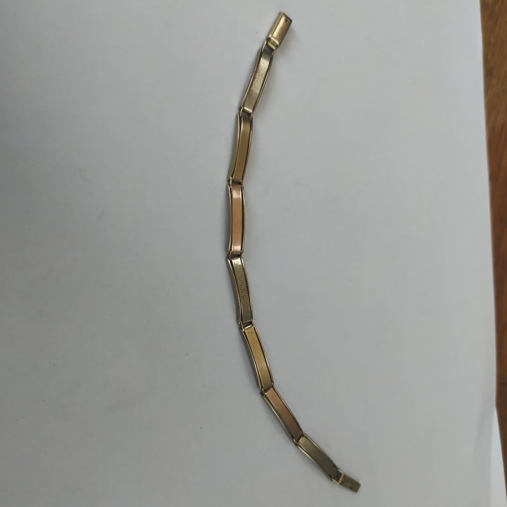 PULSERA ORO COMBINADO 10 K 7.4 GRMS (SEMINUEVO)