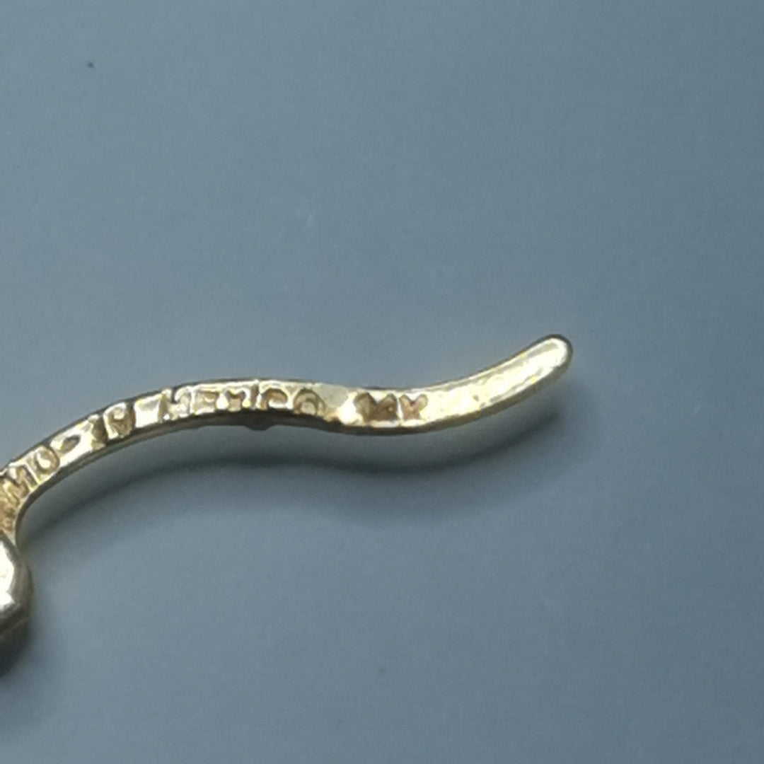 ARRACADAS PAR ORO 14 K 1.7 GRMS (SEMINUEVO)