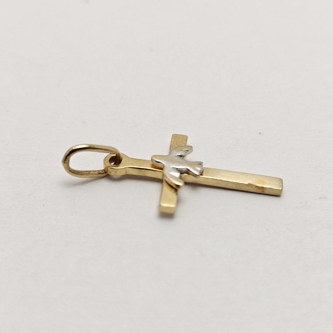 CRUZ ORO COMBINADO 14 K 1,40 GRMS (SEMINUEVO)