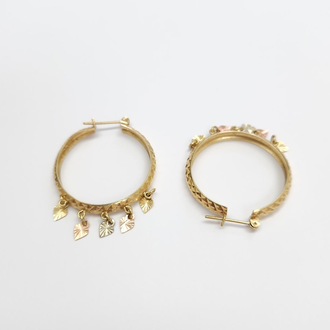 ARRACADAS PAR ORO 14 K 5,80 GRMS (SEMINUEVO)