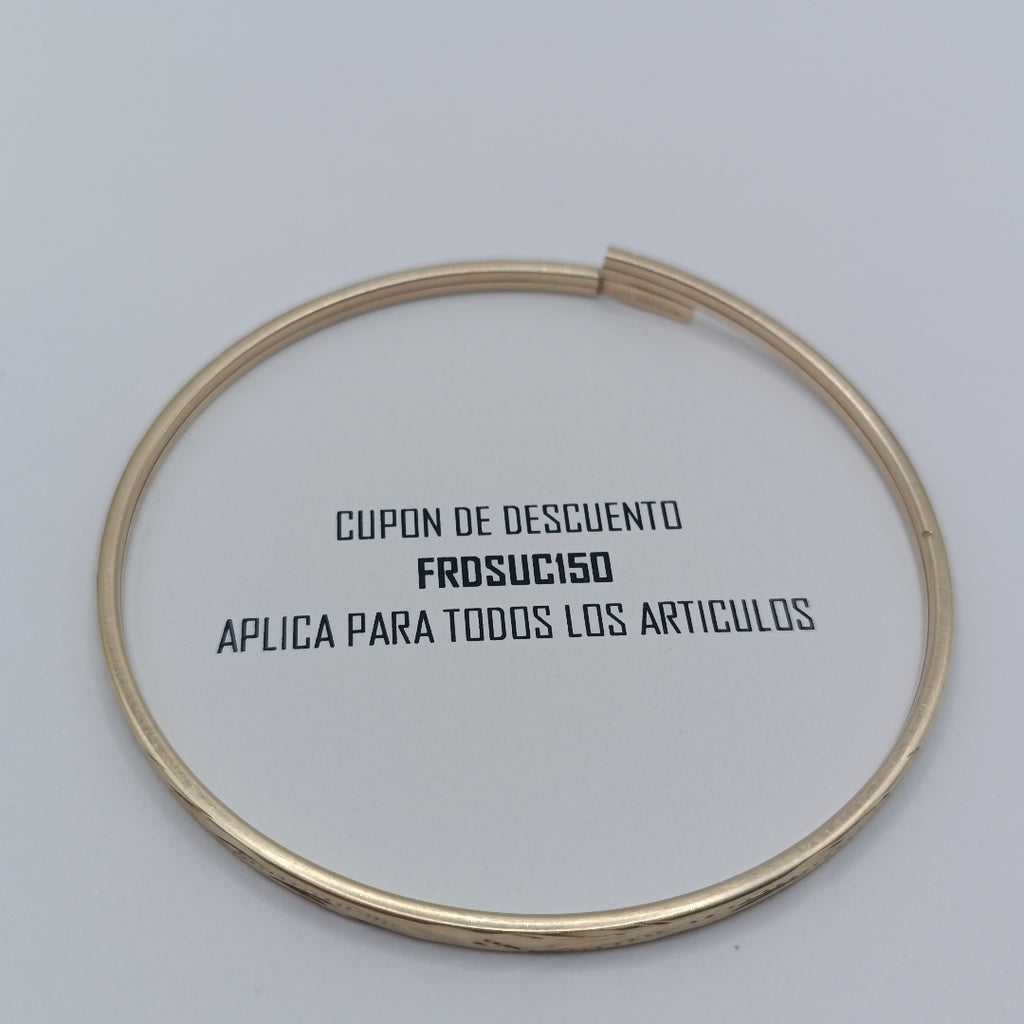 PULSERA RIGIDA ORO 10 K 4 GRMS (SEMINUEVO)