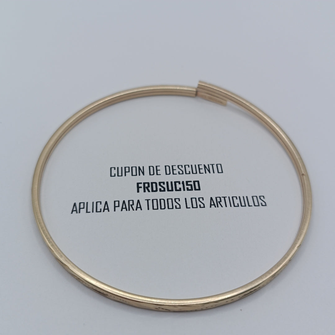 PULSERA RIGIDA ORO 10 K 4 GRMS (SEMINUEVO)