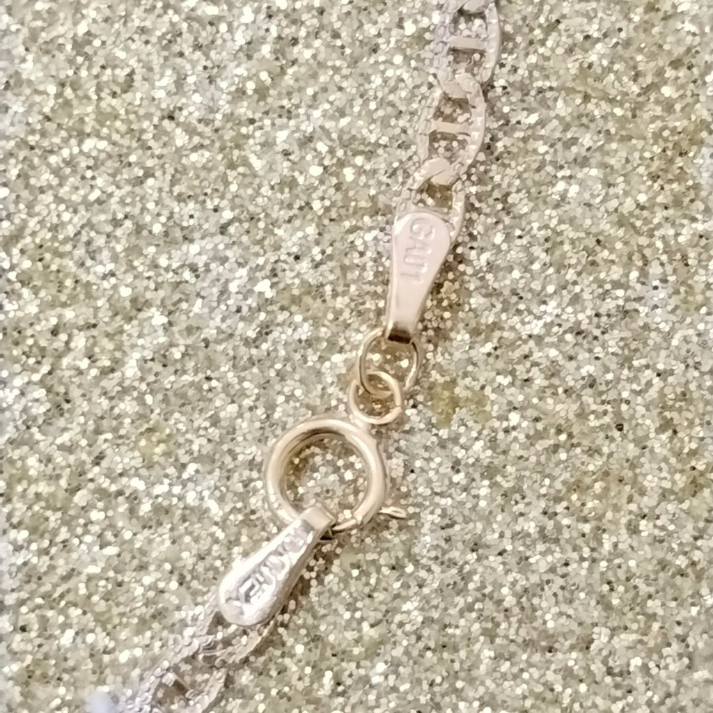 CADENAS TEJIDO GUCHI DIAMANTADO ORO 10K 55 CM 3.9 GR (NUEVO)