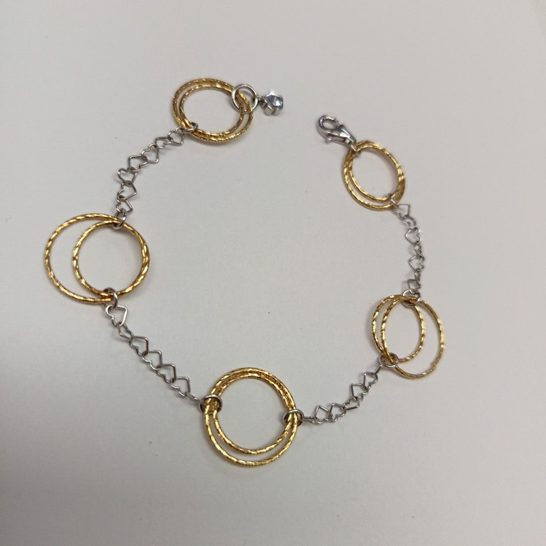 PULSERA ORO COMBINADO 14 K 4,70 GRMS (SEMINUEVO)
