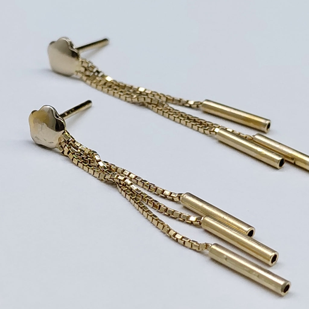 BROQUELES PAR ORO 14 K 2.5 GRMS (SEMINUEVO)