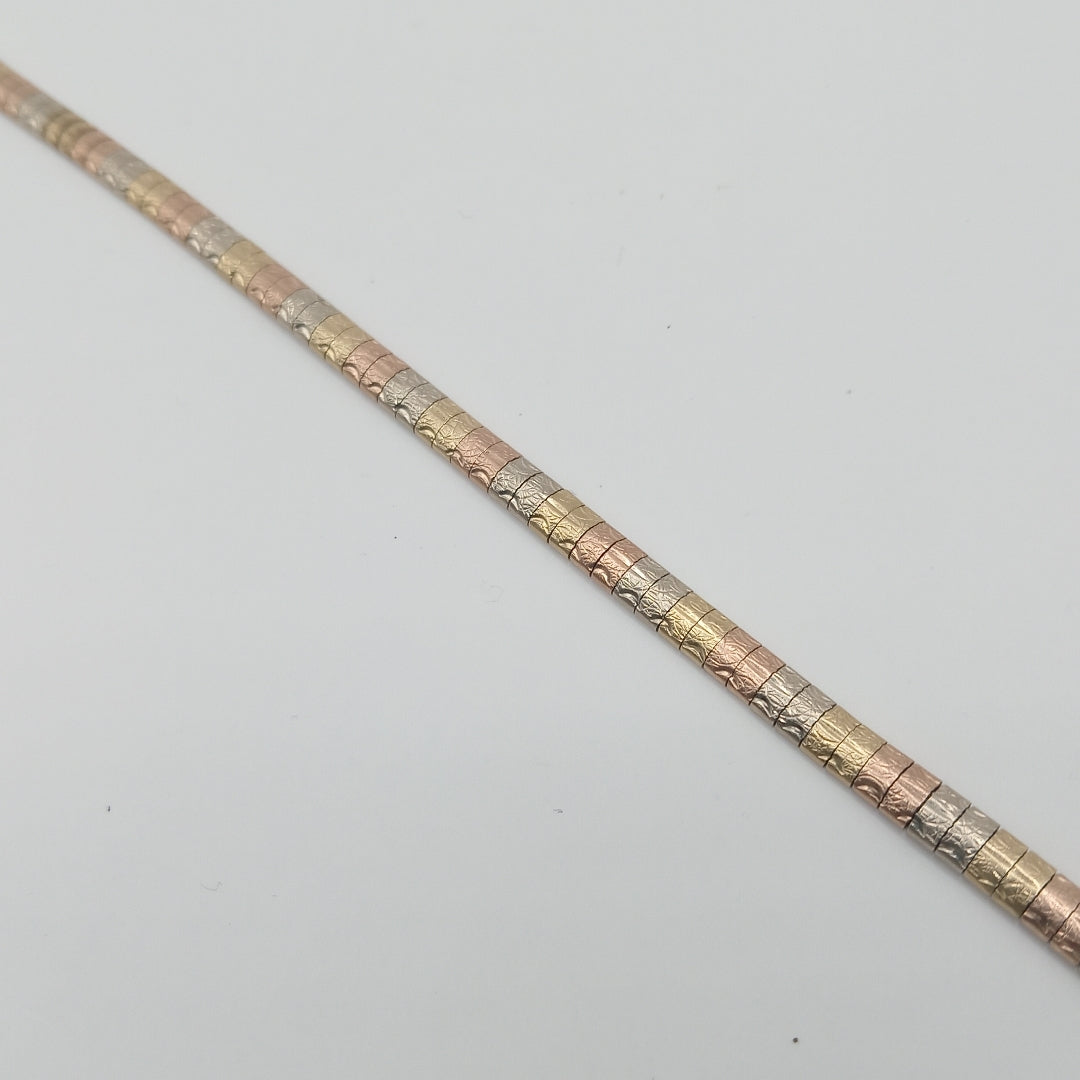 PULSERA ORO, ORO COMBINADO 14 K 10 GRMS (SEMINUEVO)