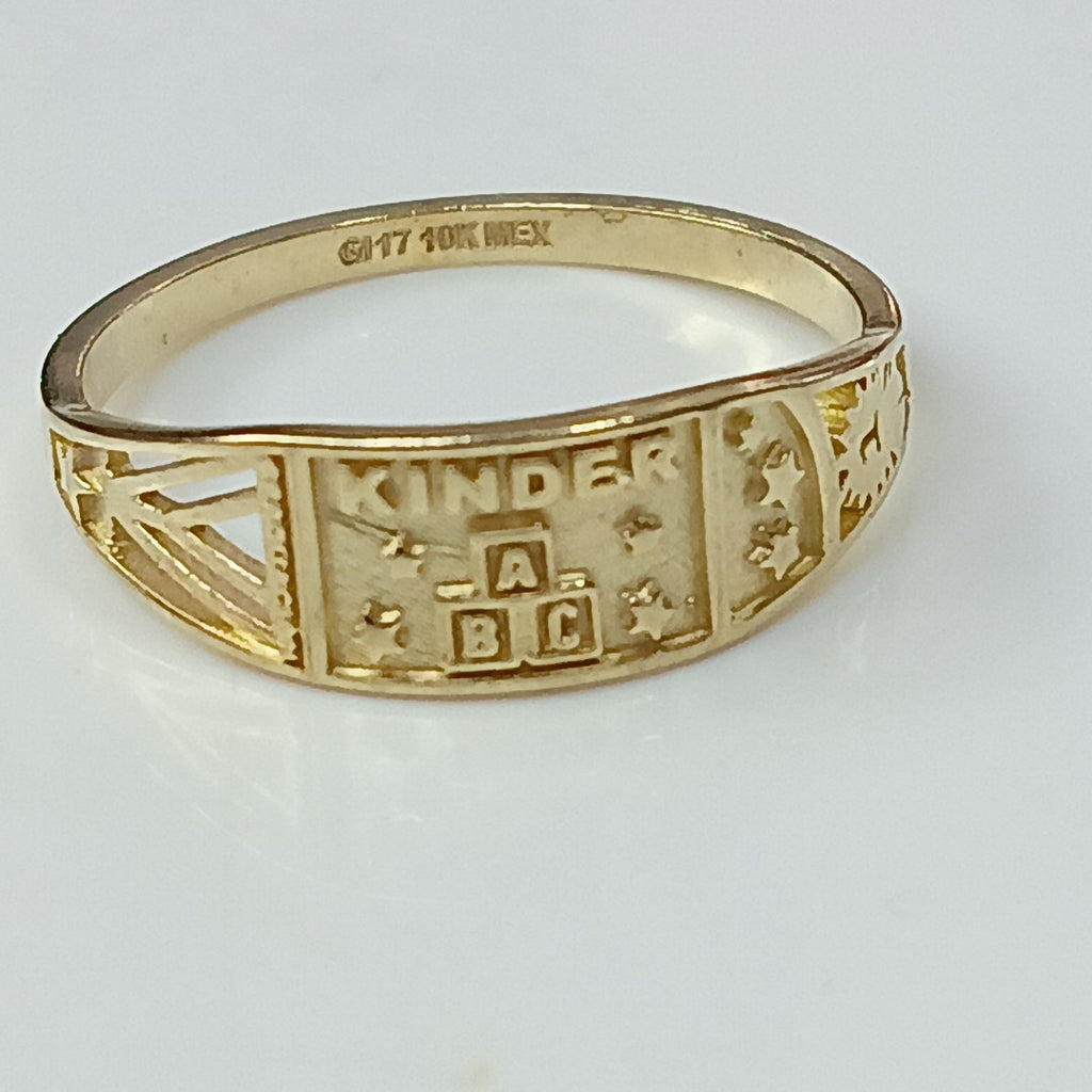 ANILLO DE GRADUACIÓN ORO 10 K 1.2 GRMS (SEMINUEVO)