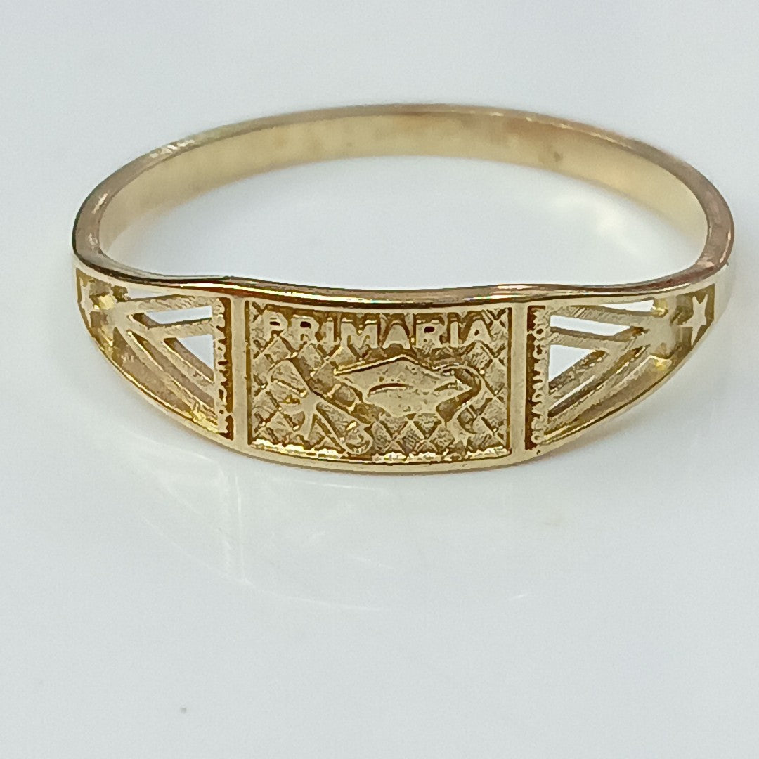 ANILLO DE GRADUACIÓN ORO 10 K 1.3 GRMS (SEMINUEVO)