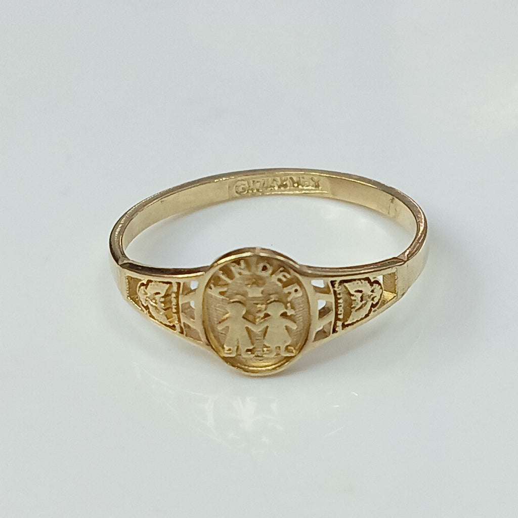 ANILLO DE GRADUACIÓN ORO 10 K 1.1 GRMS (SEMINUEVO)