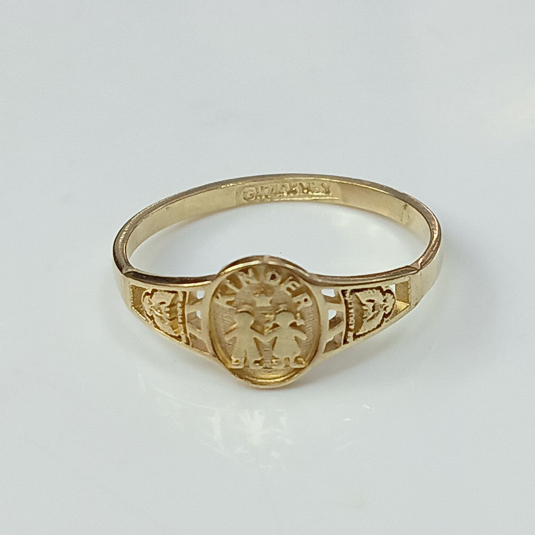 ANILLO DE GRADUACIÓN ORO 10 K 1.1 GRMS (SEMINUEVO)