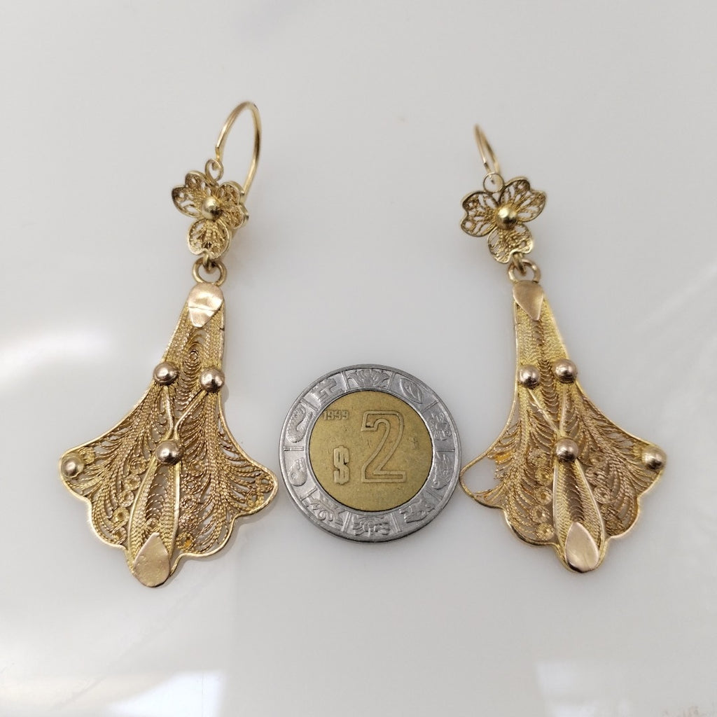 ARETES PAR ORO 8 K 9 GRMS (SEMINUEVO)