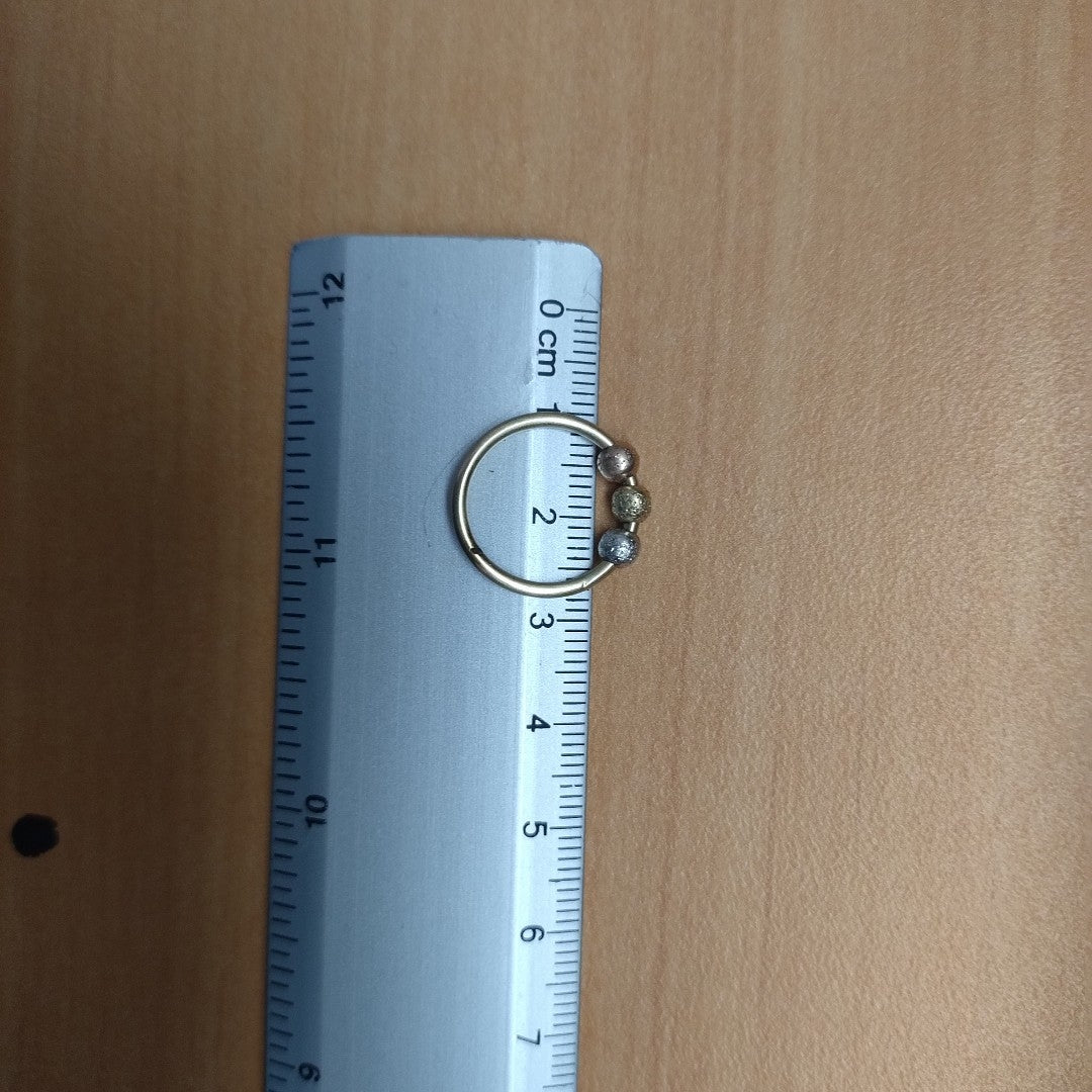 ANILLITO ORO COMBINADO 10 K 0,90 GRMS (SEMINUEVO)