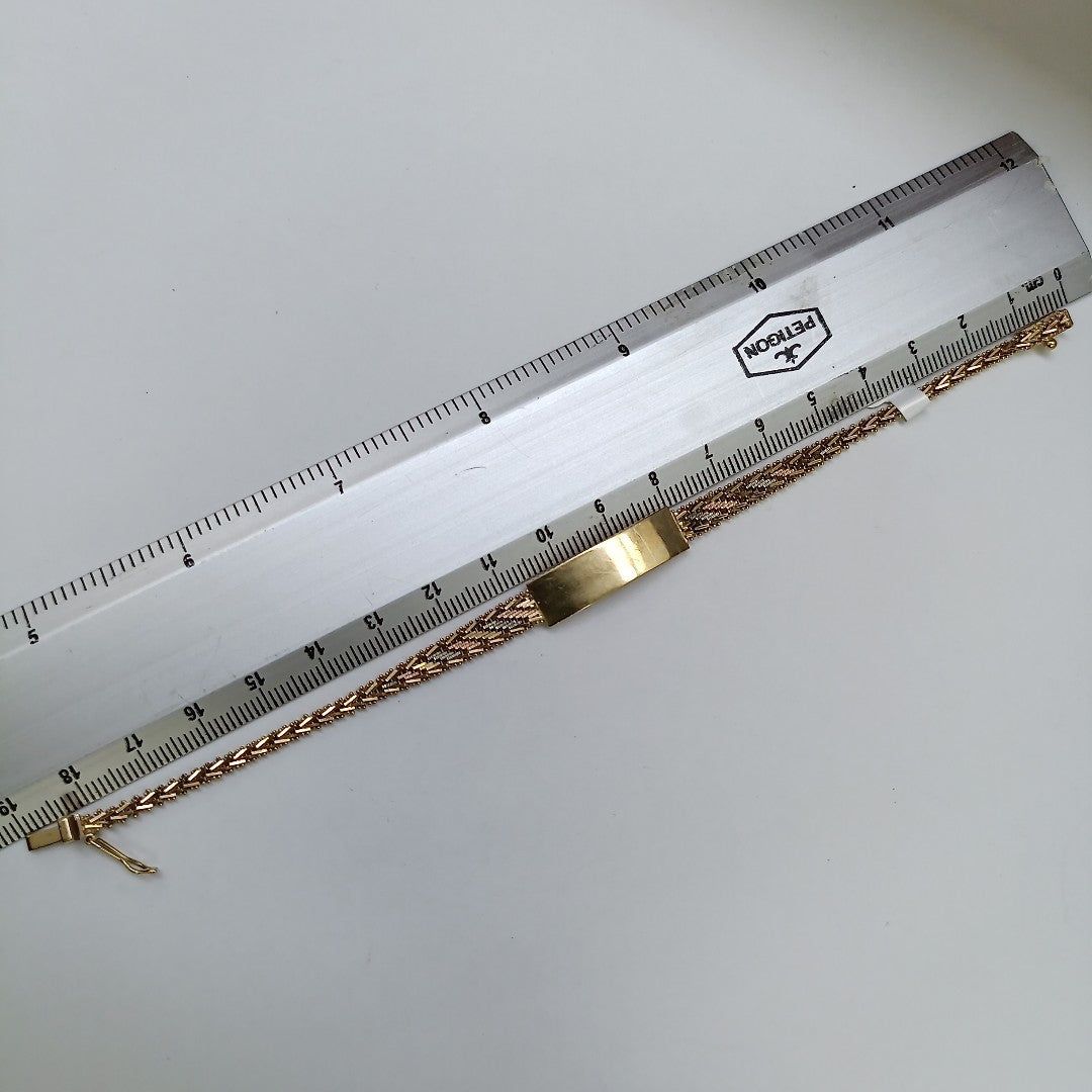 ESCLAVA ORO COMBINADO 14 K 10,00 GRMS (SEMINUEVO)