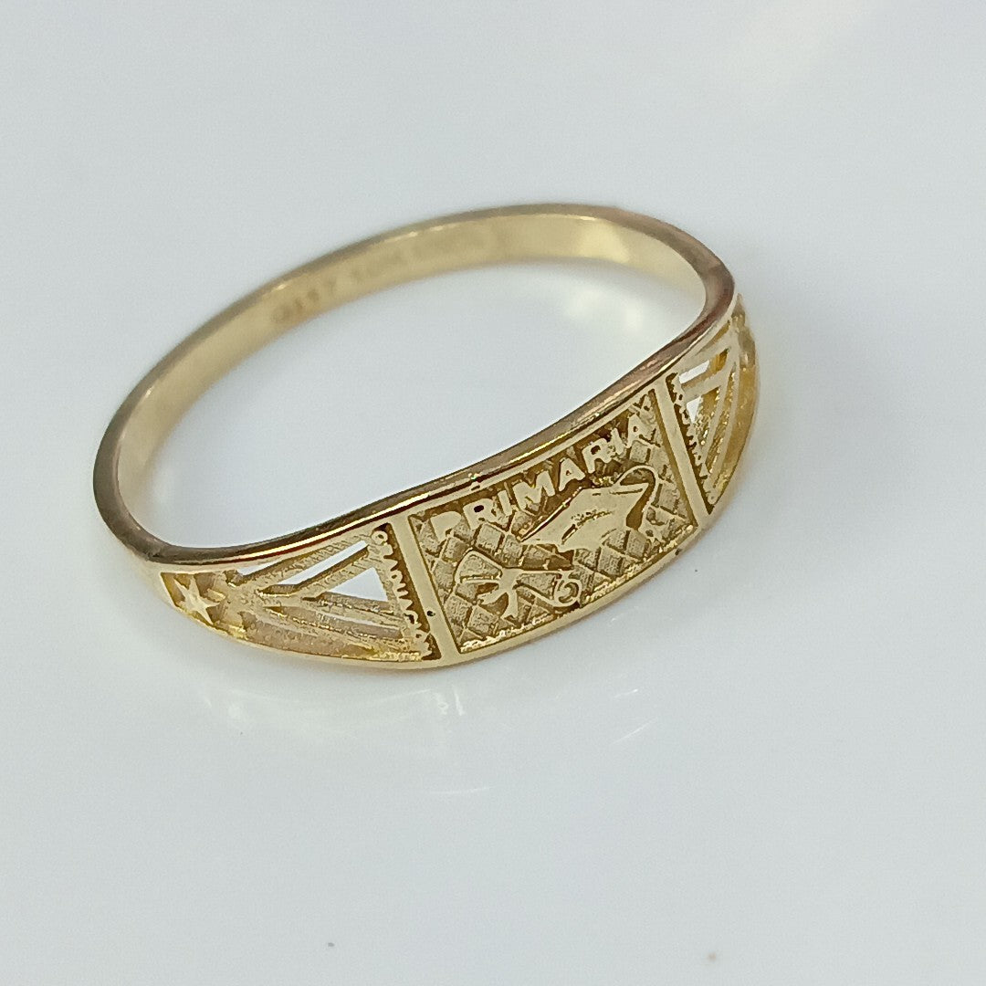 ANILLO DE GRADUACIÓN ORO 10 K 1.2 GRMS (SEMINUEVO)