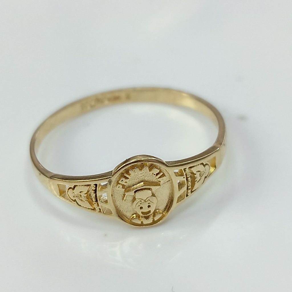 ANILLO DE GRADUACIÓN ORO 10 K 1.1 GRMS (SEMINUEVO)