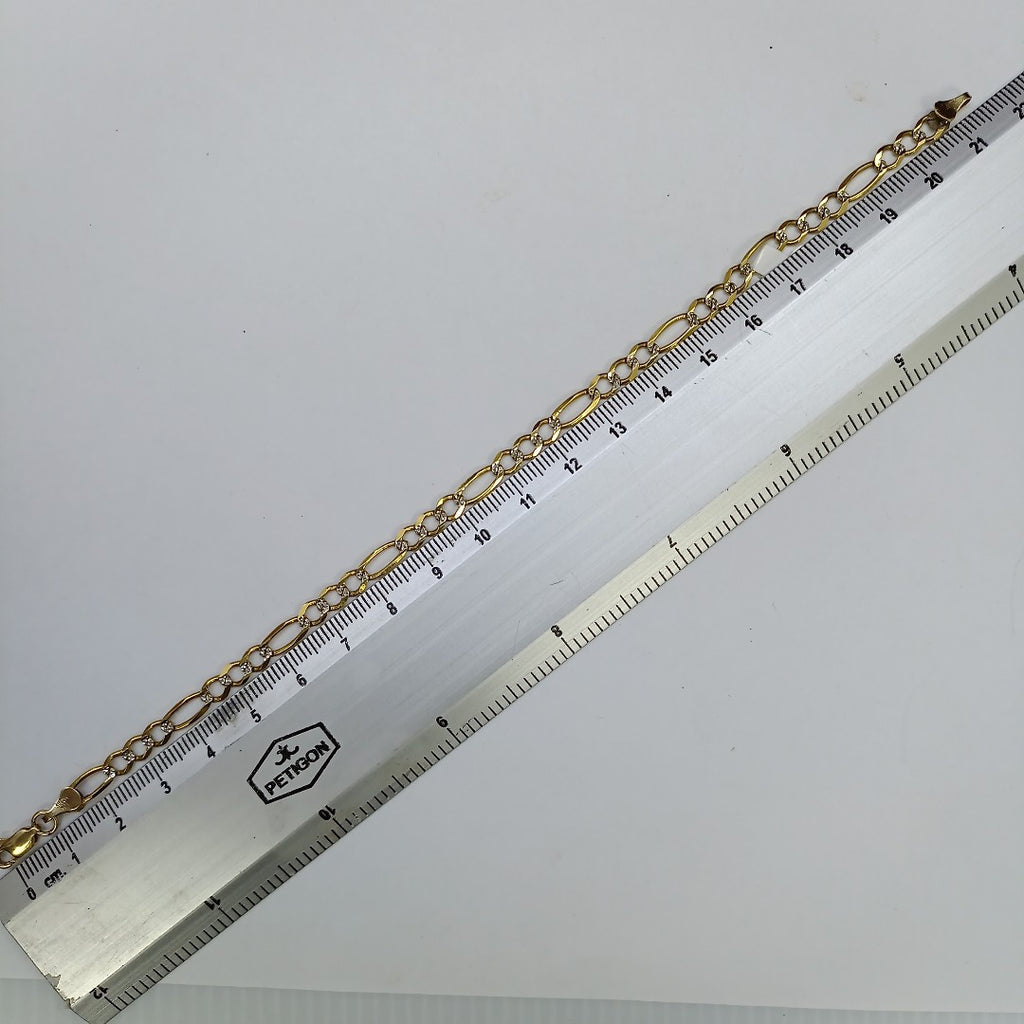 PULSERA ORO, RODIADO 10 K 4.9 GRMS (SEMINUEVO)