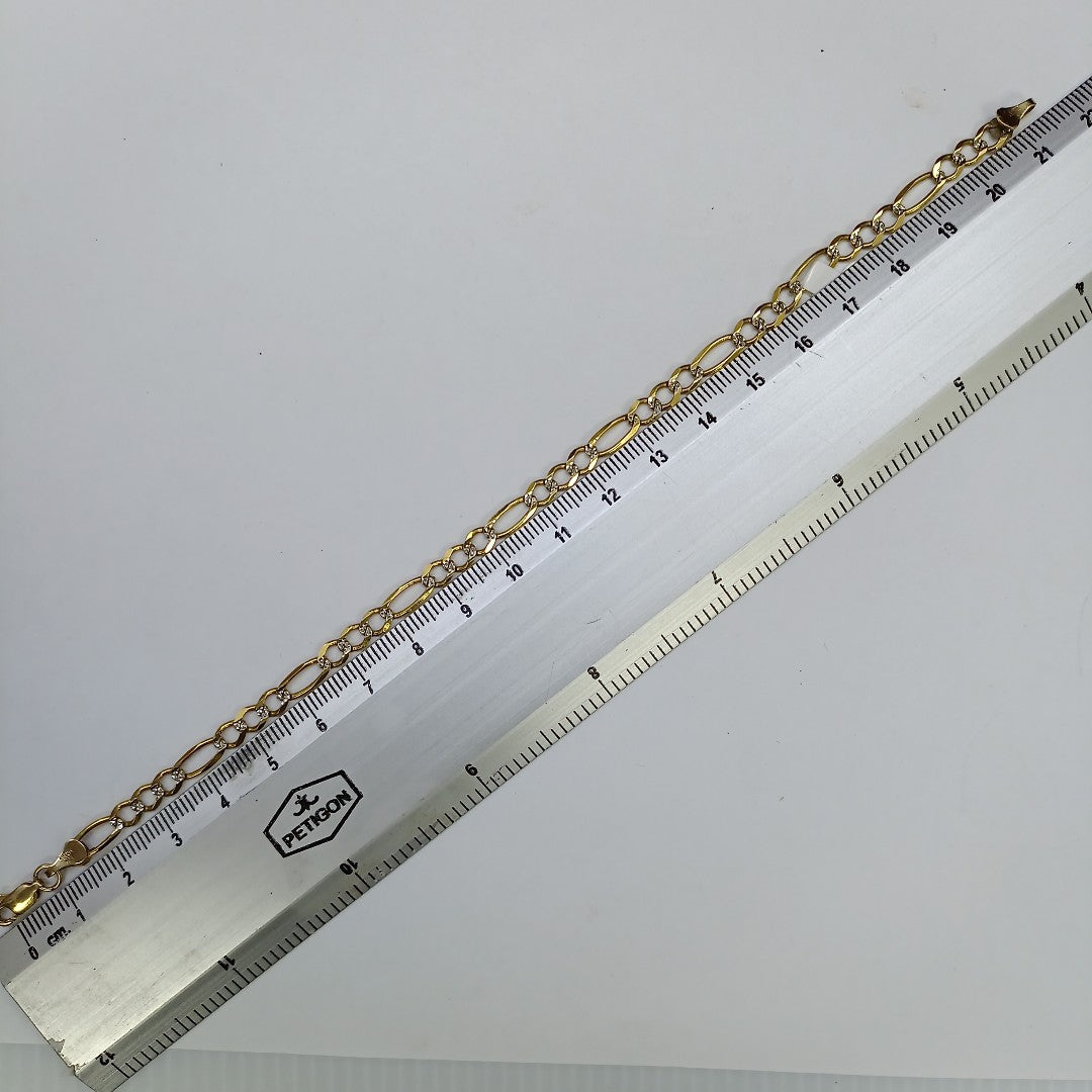 PULSERA ORO, RODIADO 10 K 4.9 GRMS (SEMINUEVO)