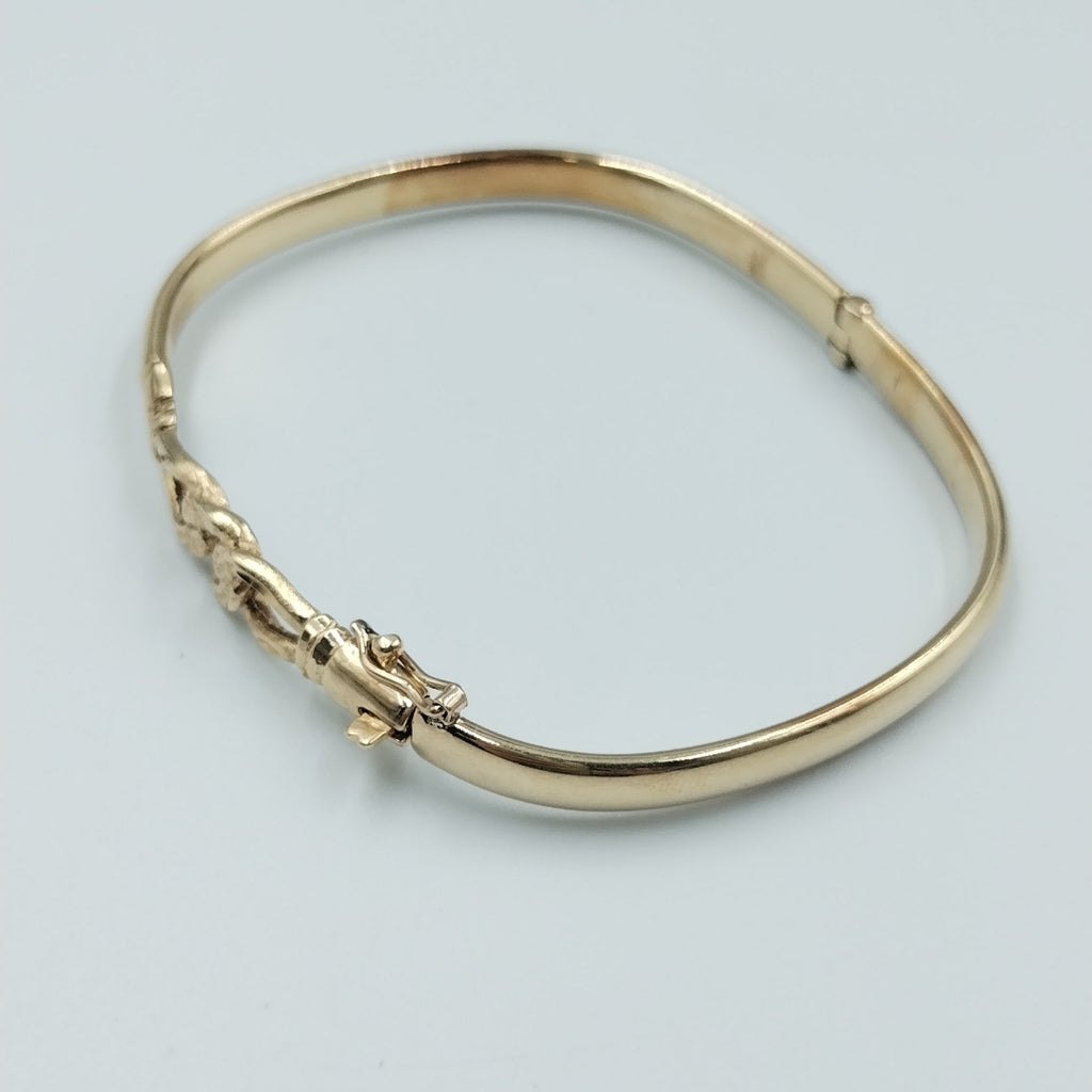PULSERA RIGIDA ORO 14 K 9.3 GRMS (SEMINUEVO)