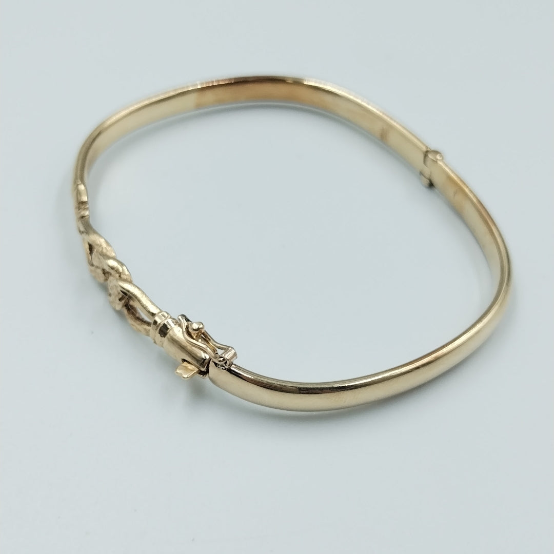 PULSERA RIGIDA ORO 14 K 9.3 GRMS (SEMINUEVO)