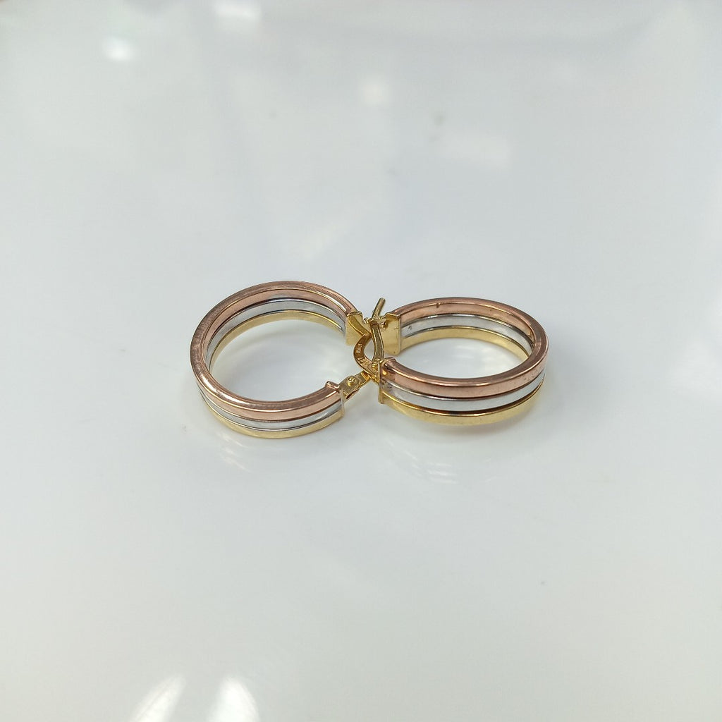 ARRACADAS PAR ORO COMBINADO 10 K 2.5 GRMS (SEMINUEVO)