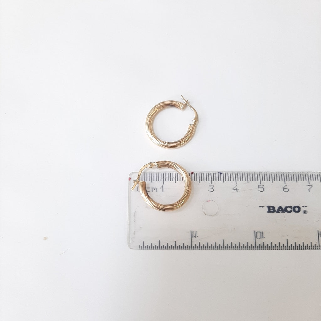 ARRACADAS PAR ORO 14 K 1.4 GRMS (SEMINUEVO)