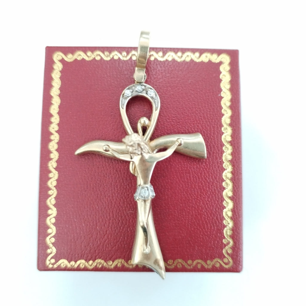 CRUCIFIJO ORO 10 K 4,90 GRMS (SEMINUEVO)