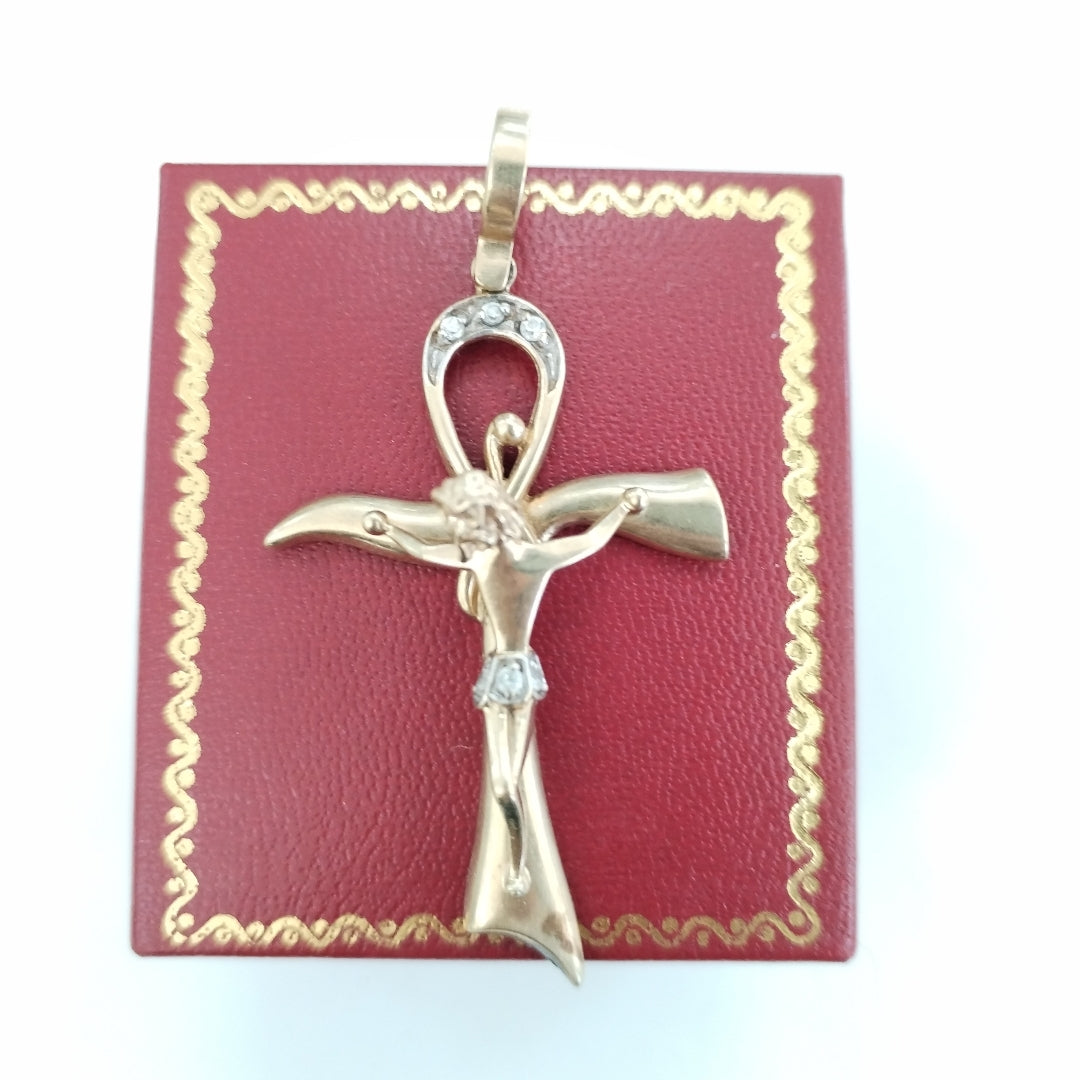 CRUCIFIJO ORO 10 K 4,90 GRMS (SEMINUEVO)
