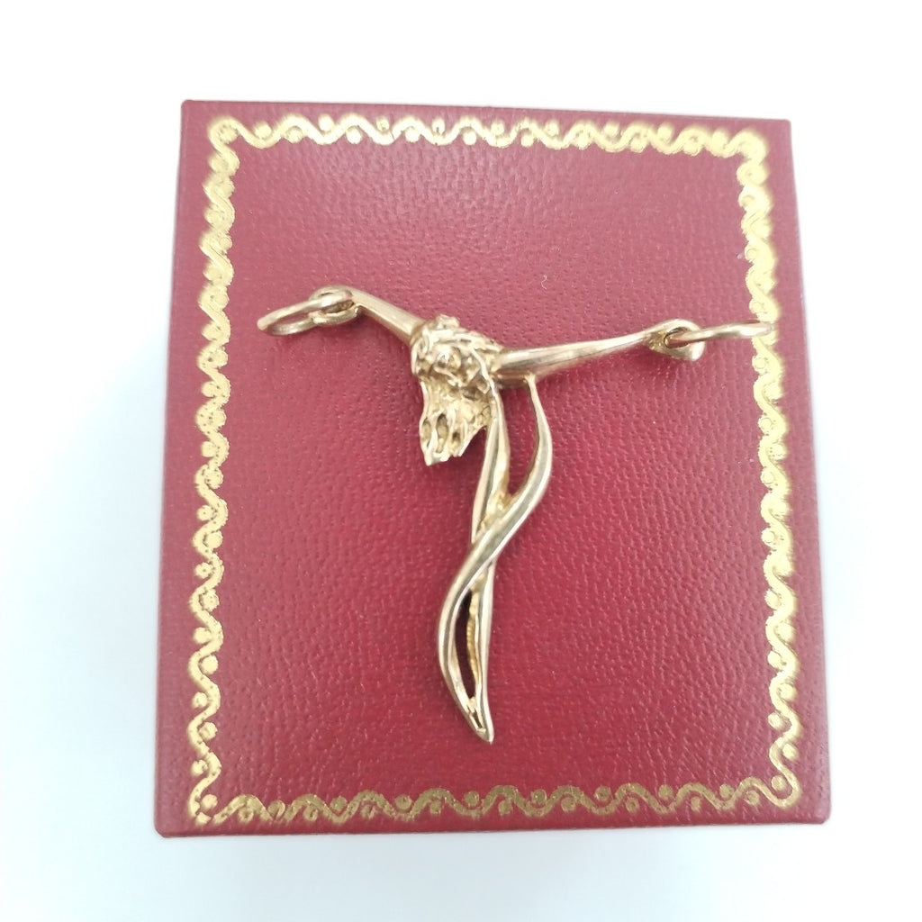CRUCIFIJO ORO 14 K 2.5 GRMS (SEMINUEVO)