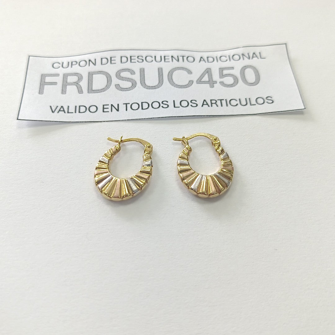 ARRACADAS ORO 14K 1.5 (NUEVO)