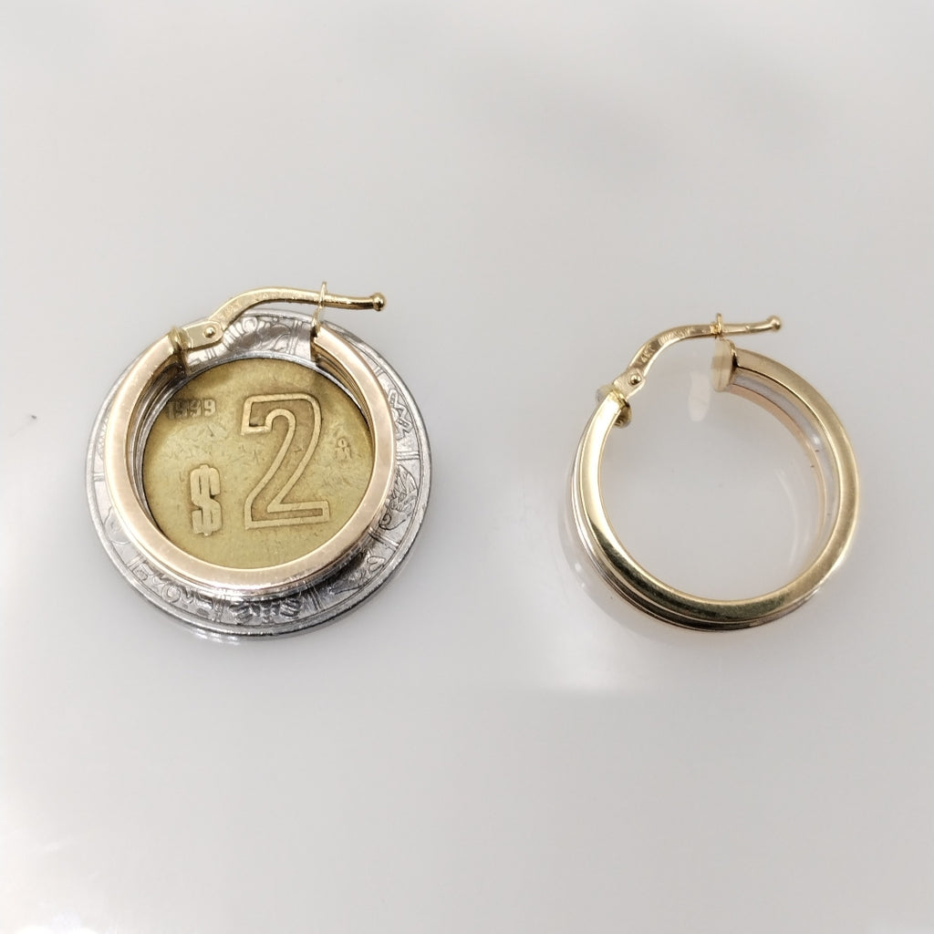 ARETES PAR ORO 14 K 2.5 GRMS (SEMINUEVO)