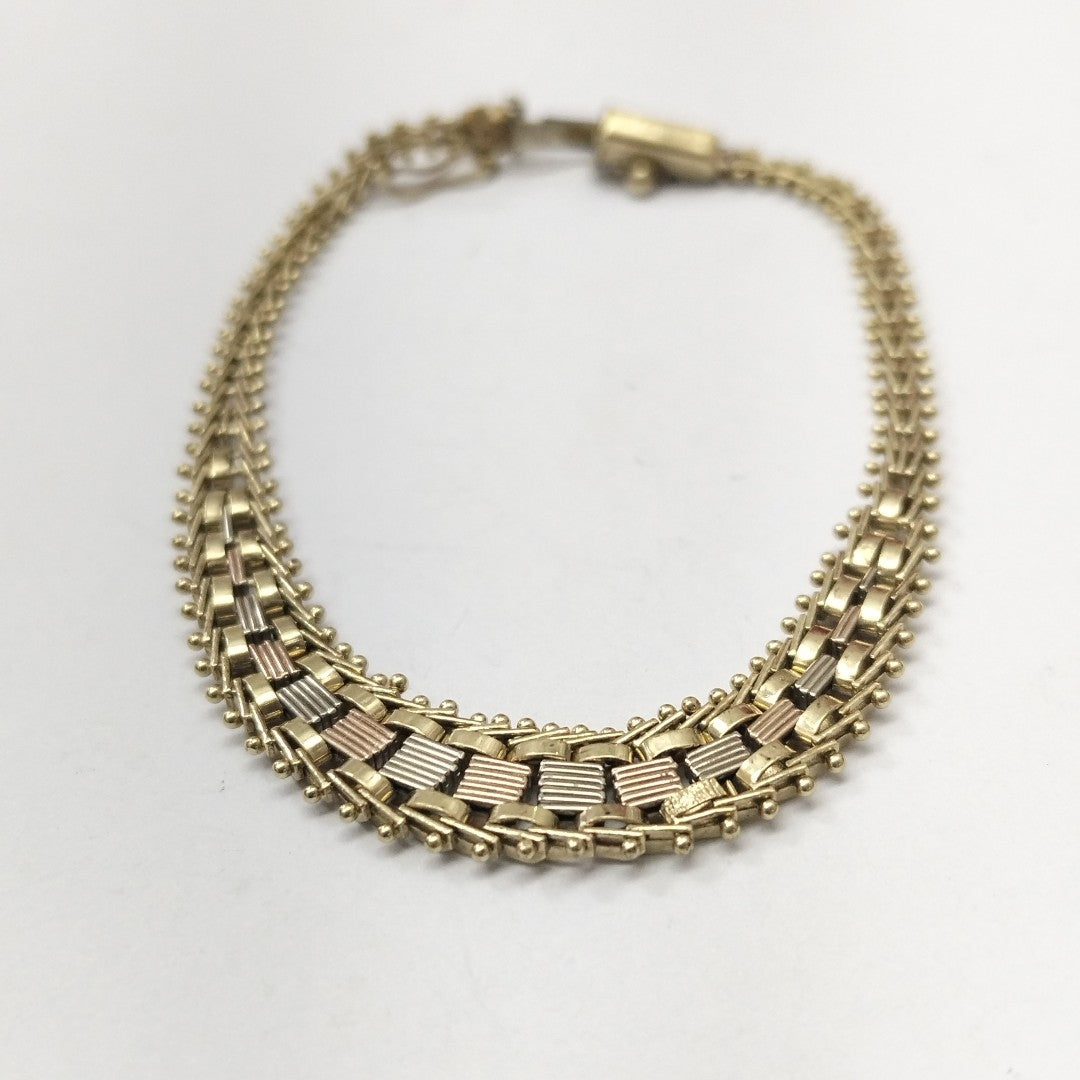 PULSERA ORO,ORO COMBINADO 14 K 6,90 GRMS (SEMINUEVO)
