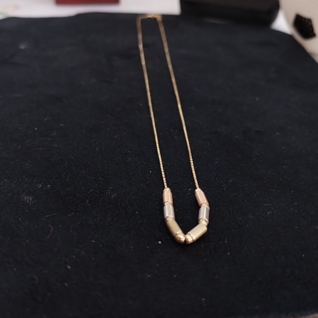 CADENA ORO,ORO COMBINADO 14 K 2,80 GRMS (SEMINUEVO)