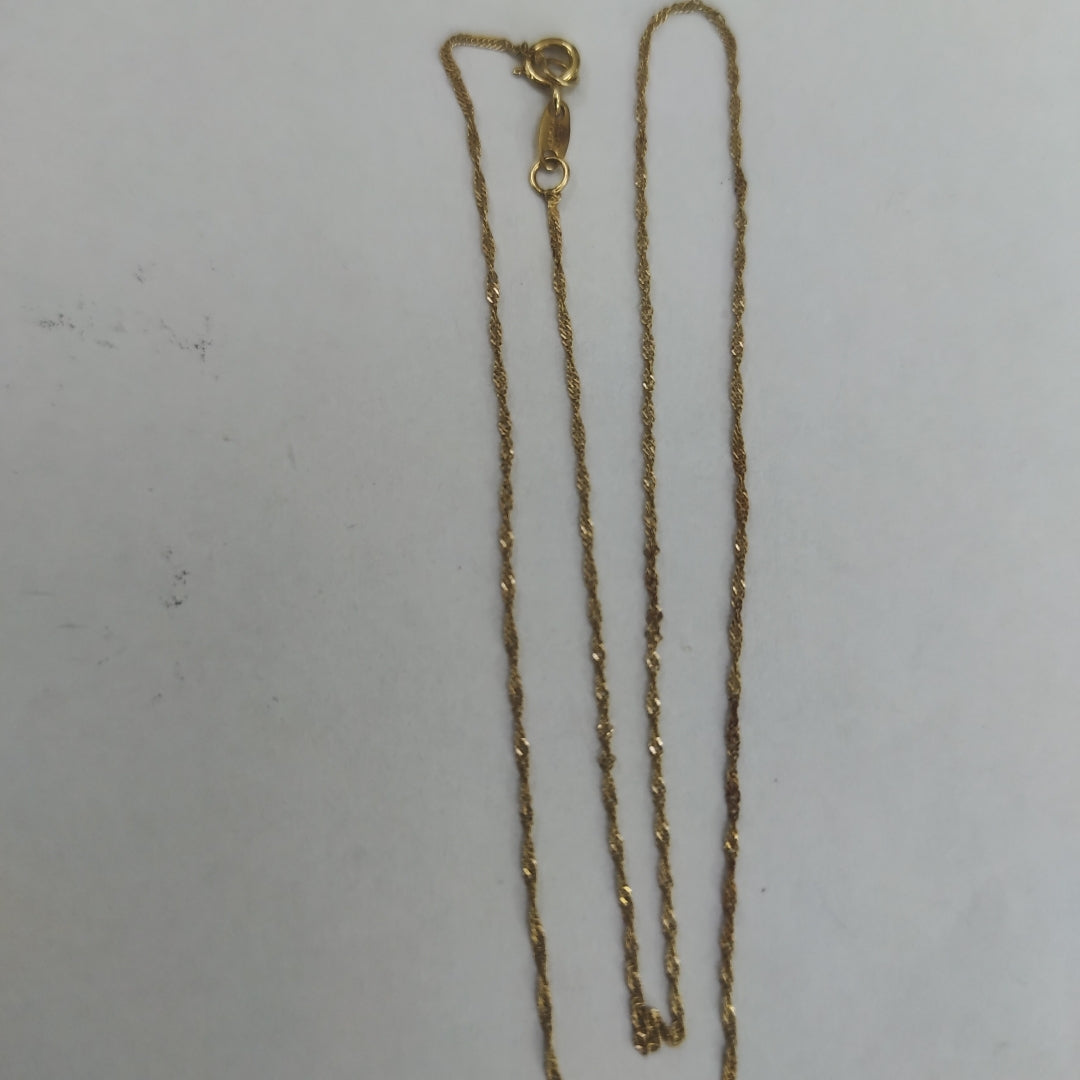 CADENA ORO 14 K 0.5 GRMS (SEMINUEVO)