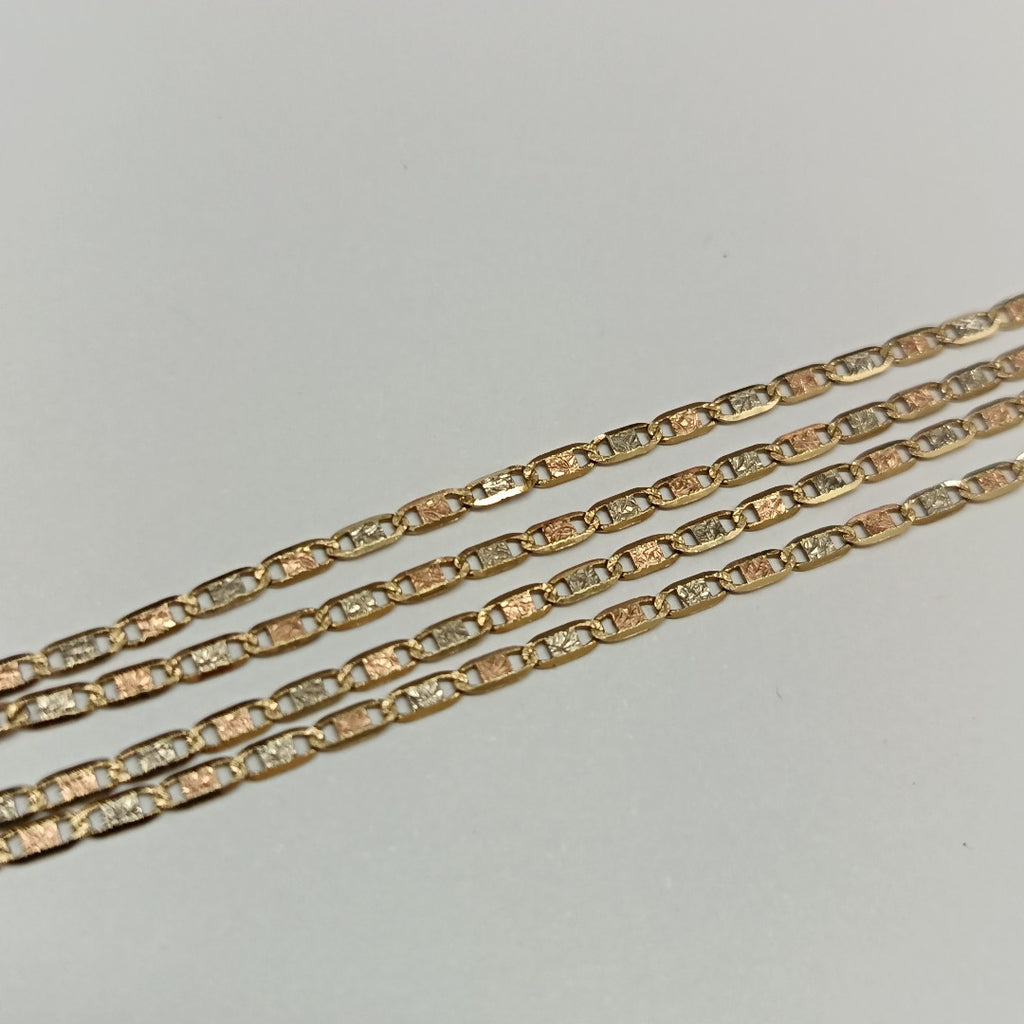 CADENA ORO COMBINADO 14 K 2,70 GRMS (SEMINUEVO)