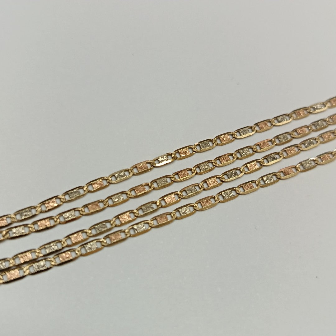 CADENA ORO COMBINADO 14 K 2,70 GRMS (SEMINUEVO)