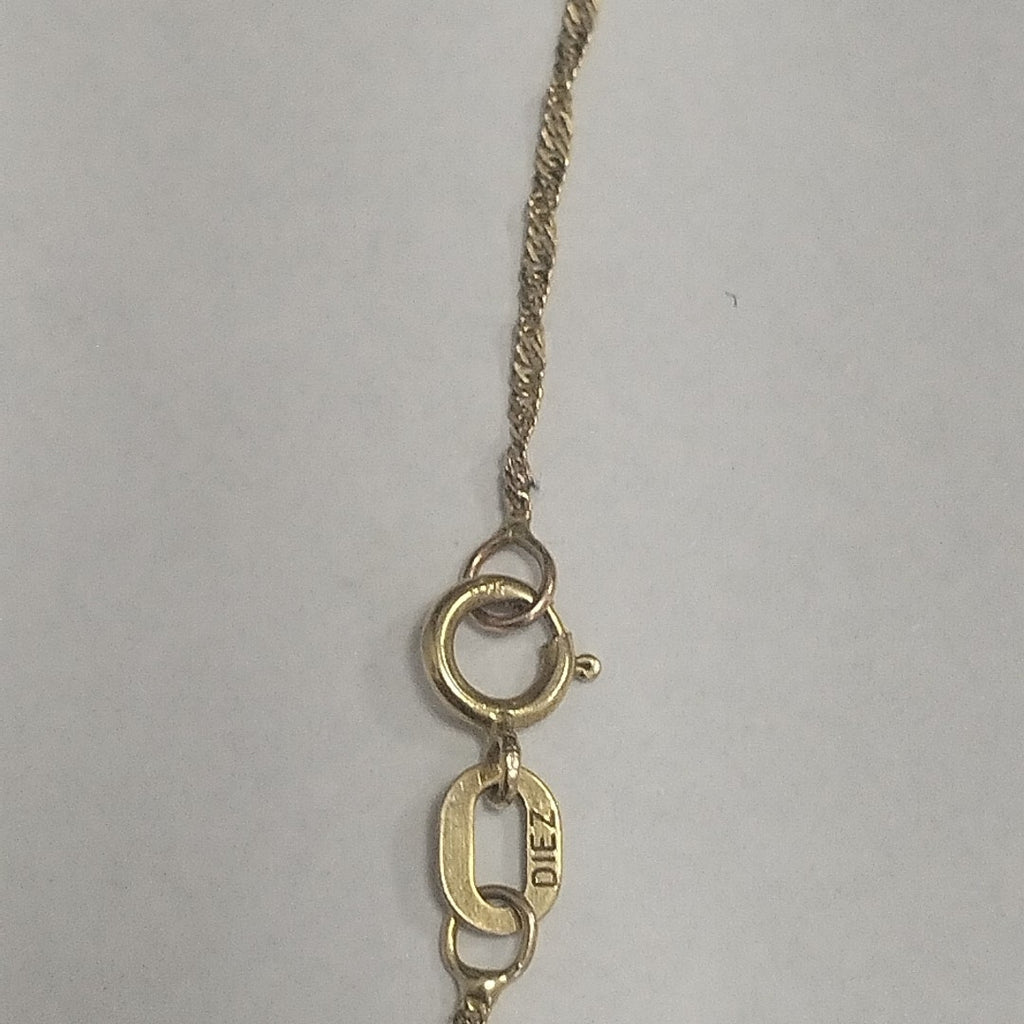 CADENA, DIJE ORO 10 K 1.2 GRMS (SEMINUEVO)