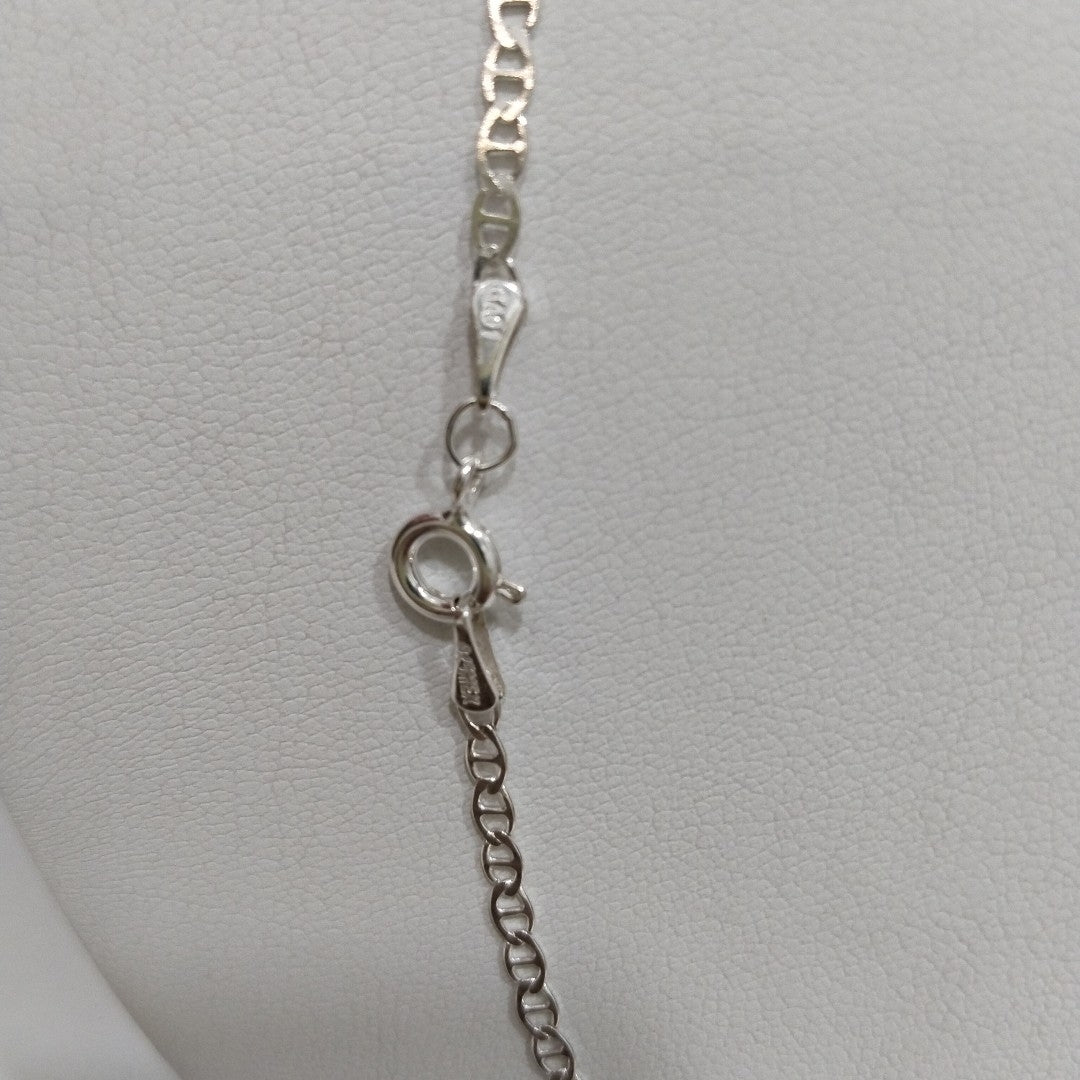 CADENA TEJIDO GUCHI PLATA .925 55 CM 3.4 GR (NUEVO)