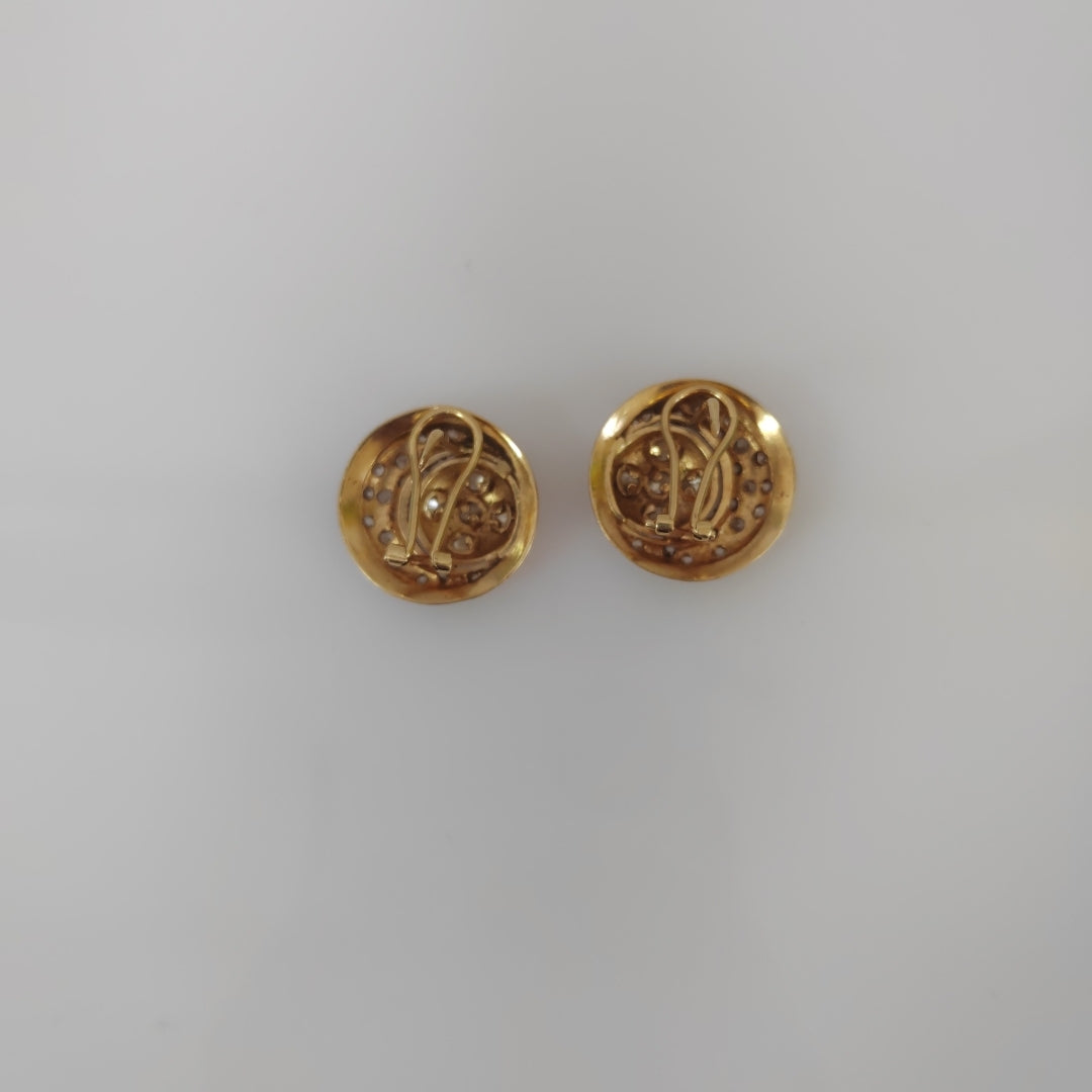 ARETES PAR ORO 14 K 7.8 GRMS (SEMINUEVO)